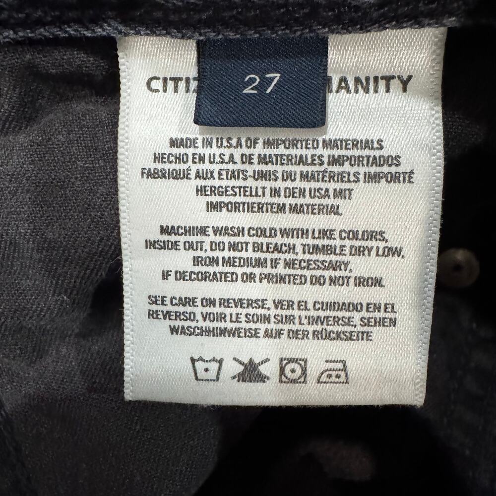 Citizens of Humanity Annina Premium Vintage Wide Leg Dark Gray Jeans W27 USA - Picture 4 of 13